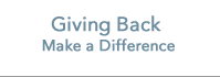 How we give back